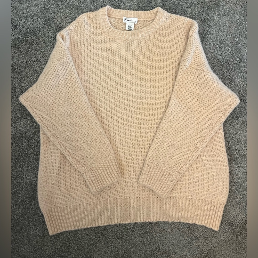 For The Republic Light Pink Knit Sweater
